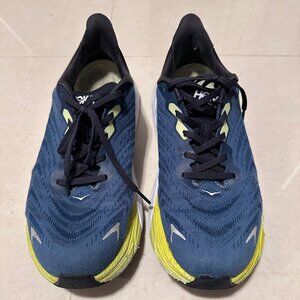 Hoka Men's Arahi 6 in blue running jogging light weight shoes size 10.5 D